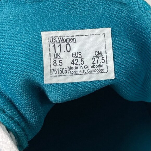 Vans Old Skool Skater Shoes Womens 11 Teal Ward Low Top Sneaker 90s Y2K Preppy - Picture 8 of 10